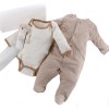 Maletin de regalo para recién nacido y bebé con pijama y body de algodón orgánico de invierno,manta y sonajero