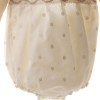 Ranita Luna de ceremonia y bautizo de muselina bordada y cuerpo de algodón