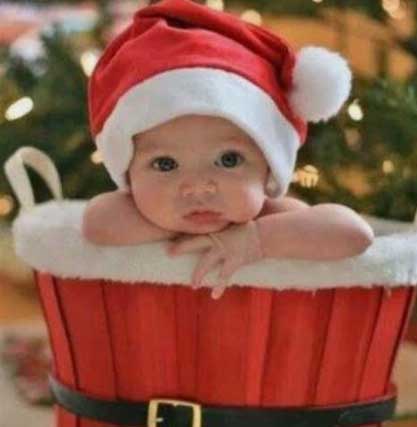 bebes en Navidad - foto obtenida de pinterest