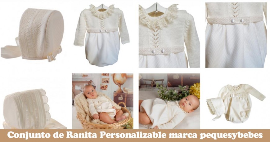 Conjunto de Ranita y Capota Personalizable marca pequesybebes